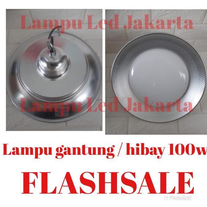 Lampu gantung pabrik 100watt. Lampu LED gantung highbay hibay 100w LED terlaris