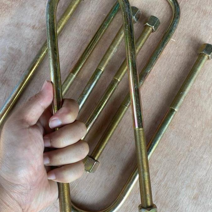 Super Murah, Baru U Bolt 27 Cm Under Axle Kijang/ Ceper Empuk (Baut U Under Axcel)