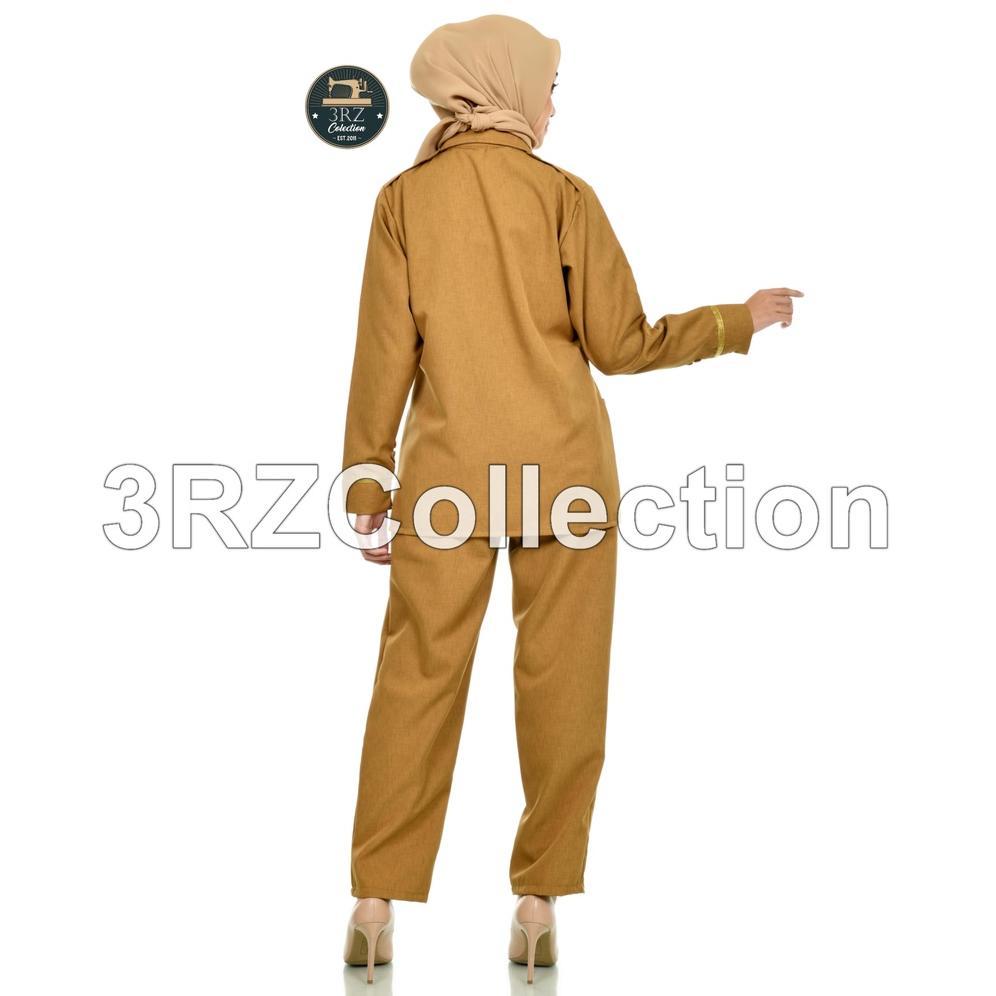 Disc Seragam Dinas Pns Wanita Baju Dinas Pemda Wanita Setelan Seragam Pns Keki Tua Khaki Muda Baju G