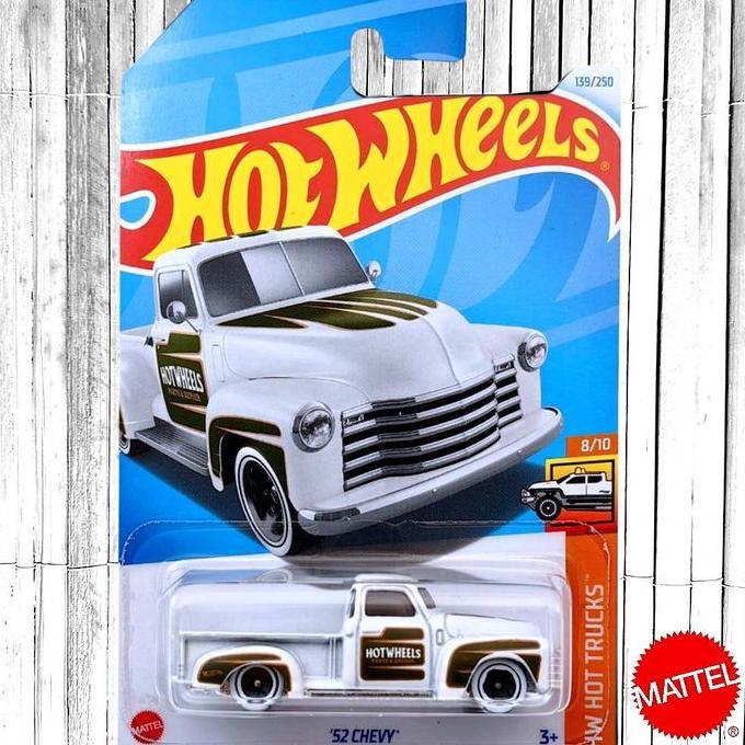 Hot Wheels 52 Chevy Putih Diecast Mobil Pickup Klasik