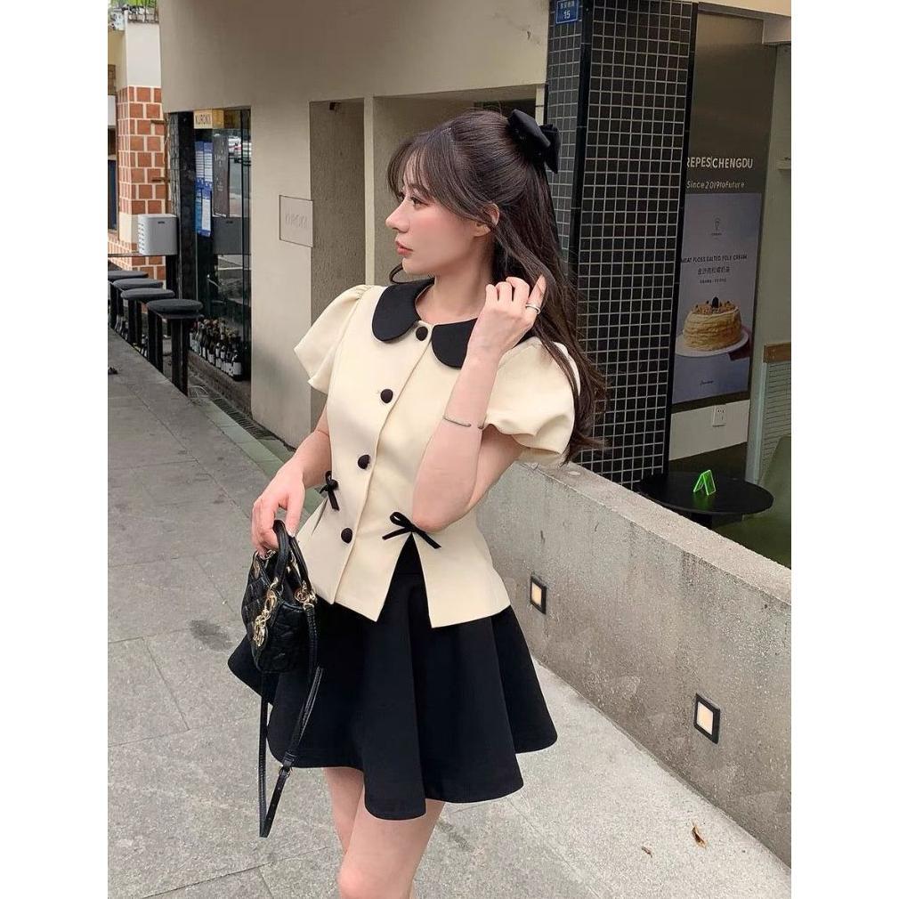 Flash Sale Rx Fashion - Giselle Top Coquette Katun Twistcone / Atasan Blouse Pita Korean -Pn