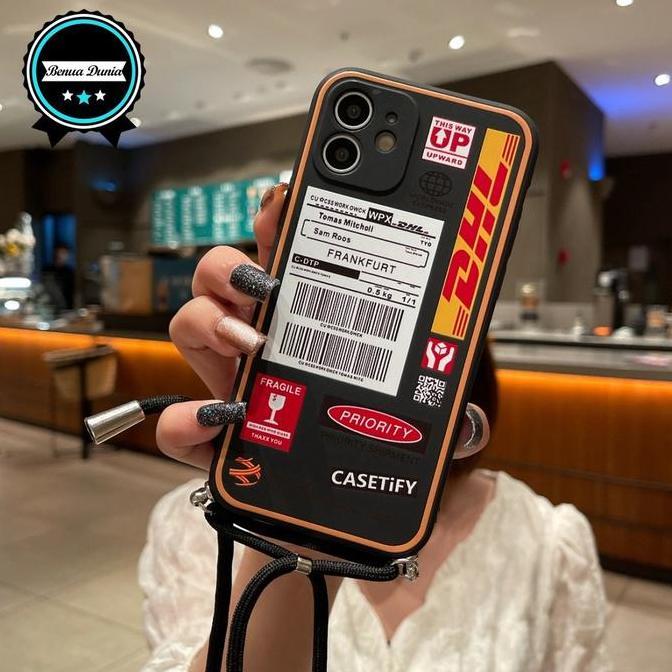 SS195 SOFTCASE SLINGCASE WARNA ARMY LANYARD BRAND REALME C2 5 5I 5S C3