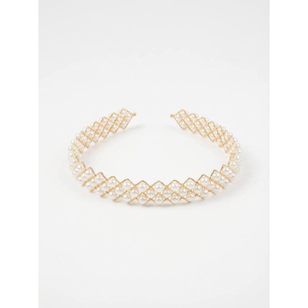 [ MiraMiu ] Bando Wanita Mutiara Minimalis Gaya Korea Modern Headband BND MUTIARA TBL