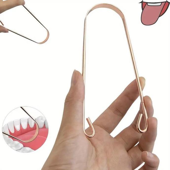 NOXAZA Alat Pembersih Lidah / copper Tongue Scraper/Tongue Cleaner)