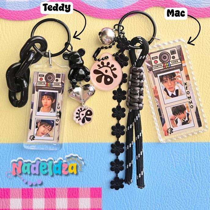 QANTASH Nadeldza Bag Charm Kpop CORTIS Photobox Polaroid Old School Edition Aesthetic Bunga Bunyi Lo