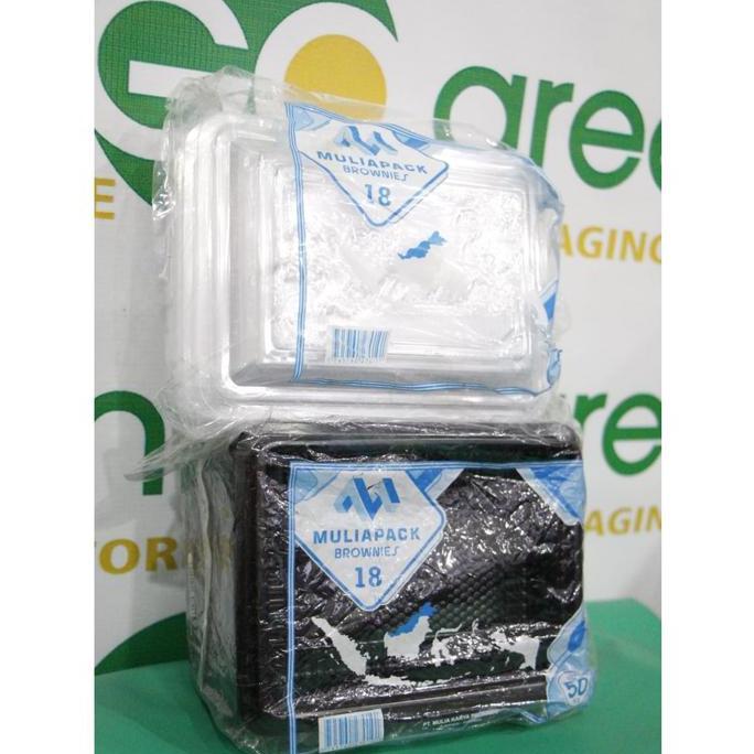 Mika Brownies Kotak Size S Small Uk 18Cm Muliapack Isi 50 Set Tutup
