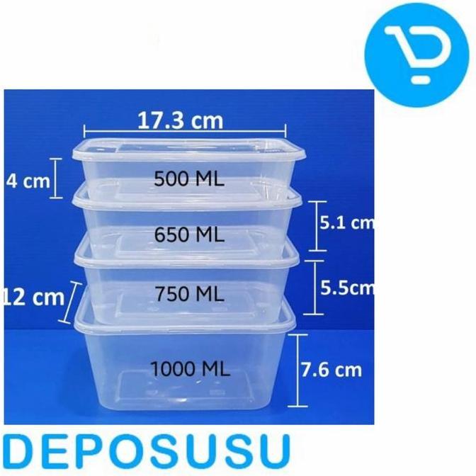 Thinwall Kotak Makan Kemasan Plastik Food Grade