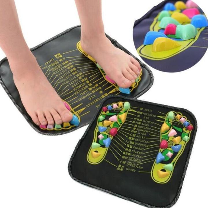 CUCI GUDANG Alat Refleksi Terapi Pijat Kaki Massage Mat Batu Acupressure Stone Matras Refleksi Kaki