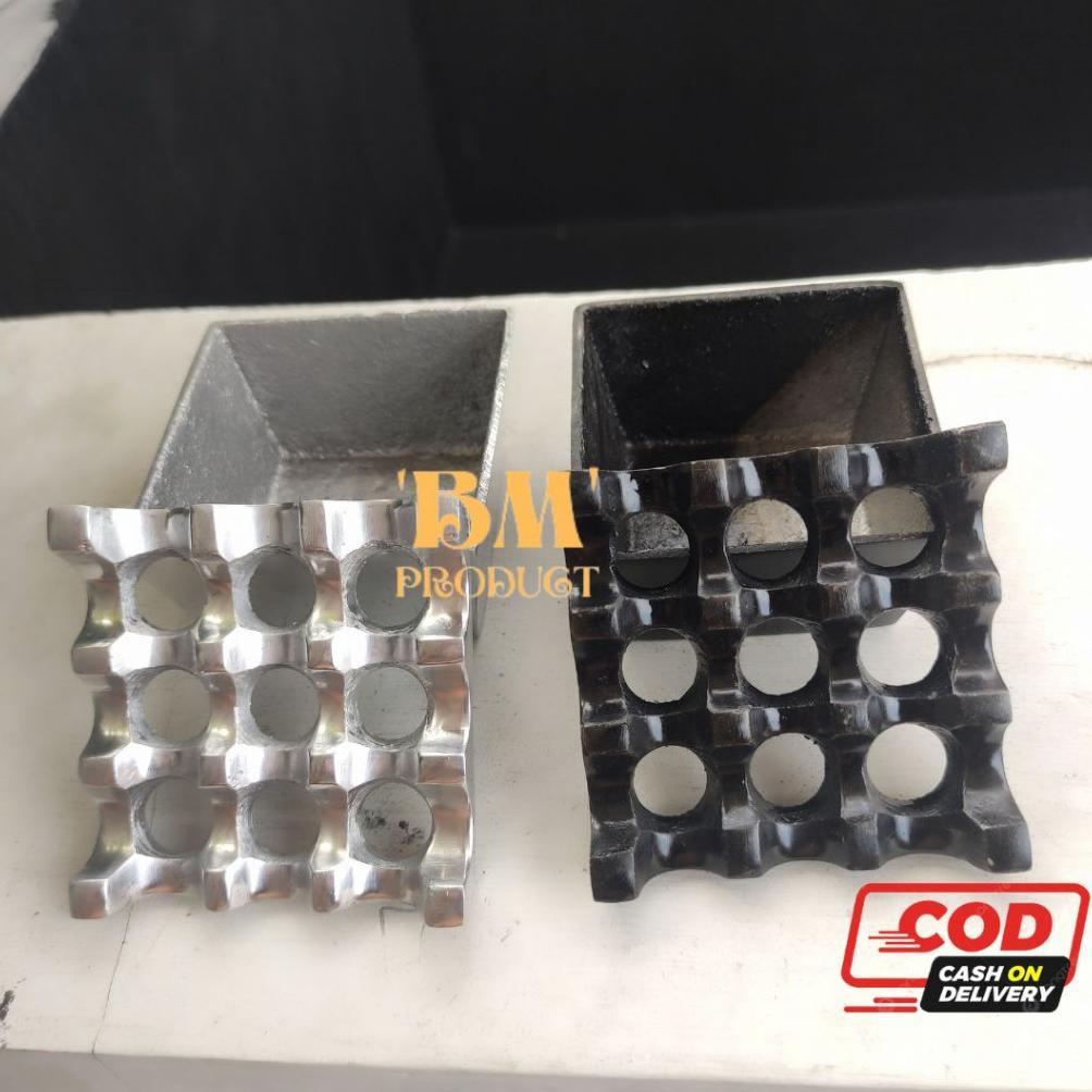 NEW PROMO Asbak Almunium Lubang 9 Asbak Rokok 1 pcs Asbak Hotel Asthray Unik