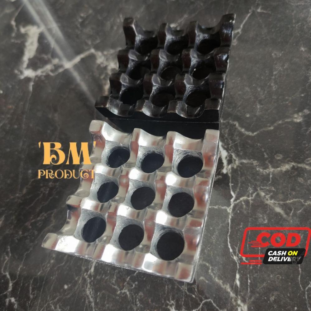 NEW Asbak Almunium Lubang 9 Asbak Rokok 1 pcs Asbak Hotel Asthray Unik