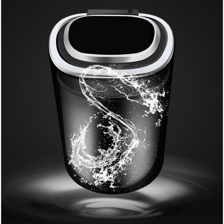 HOT Asbak Mobil Portable Lampu LED Stainless Steel Asbak Bentuk Mobil Dengan Penutup