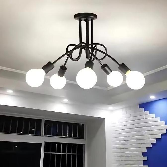 Lampu Gantung Plafon Hias Rumah Minimalis Fitting Bohlam Industrial terlaris