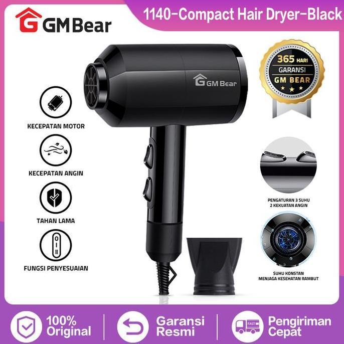 (BUNDLING) GM Bear Hair Dryer 1140 + Catokan Rambut 1173
