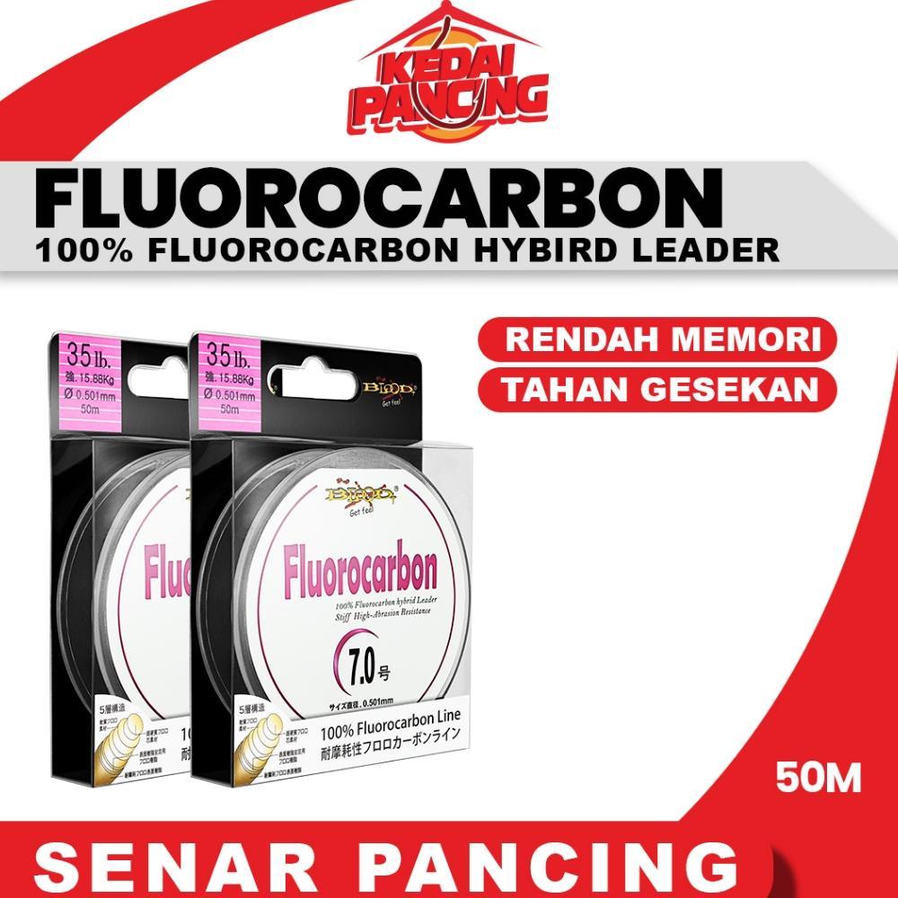 SENAR PANCING BLOOD 100% FLUOROCARBON 50M