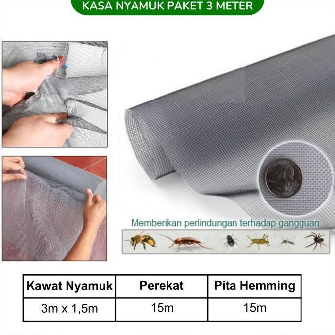 Kasa Anti Nyamuk Plastik HDPE Kelambu Ventilasi Udara