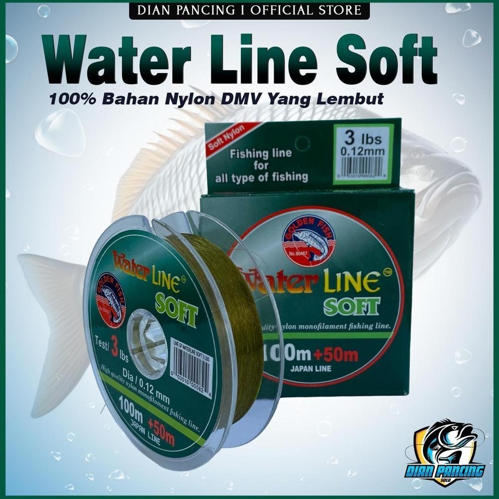 SENAR PANCING WATER LINE SOFT GOLDEN FISH 100+50M NYLON MONOFILAMENT TIDAK MUDAH KERITING