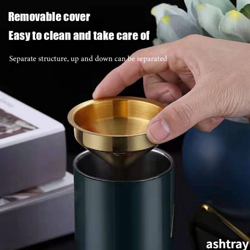 HOT SALE ASBAK ROKOK Anti Angin Stainless Steel Tempat Puntung dan Asbak Mobil Portable Warna PREMIU