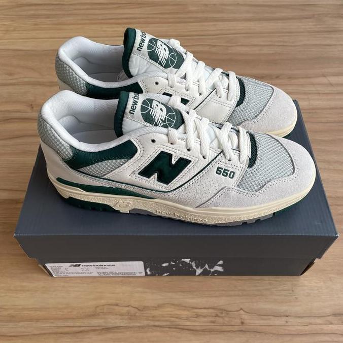 New Balance 550 Sea Salt Green ORIGINAL BNIB RESMI MAP Vintage Sneakers