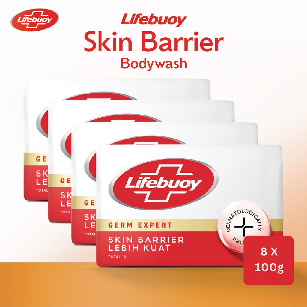Lifebuoy Sabun Batang Antiseptik Total 10 4X100g Twinpack
