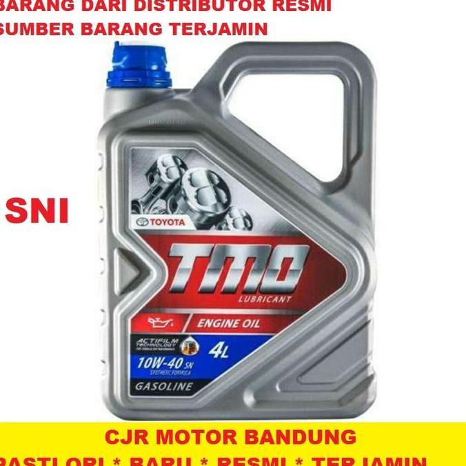 Oli Mesin TMO 10W 40 Galon 4L oli mobil bensin TOYOTA JAMIN ASLI RESMI