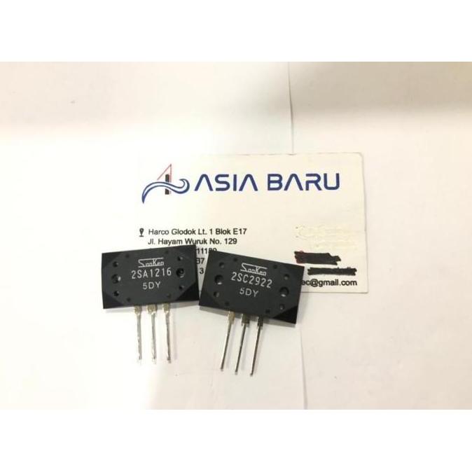 TR TRANSISTOR FINAL SANKEN 5DY 2SA1216 2SC2922 A 1216 C 2922 ORIGINAL