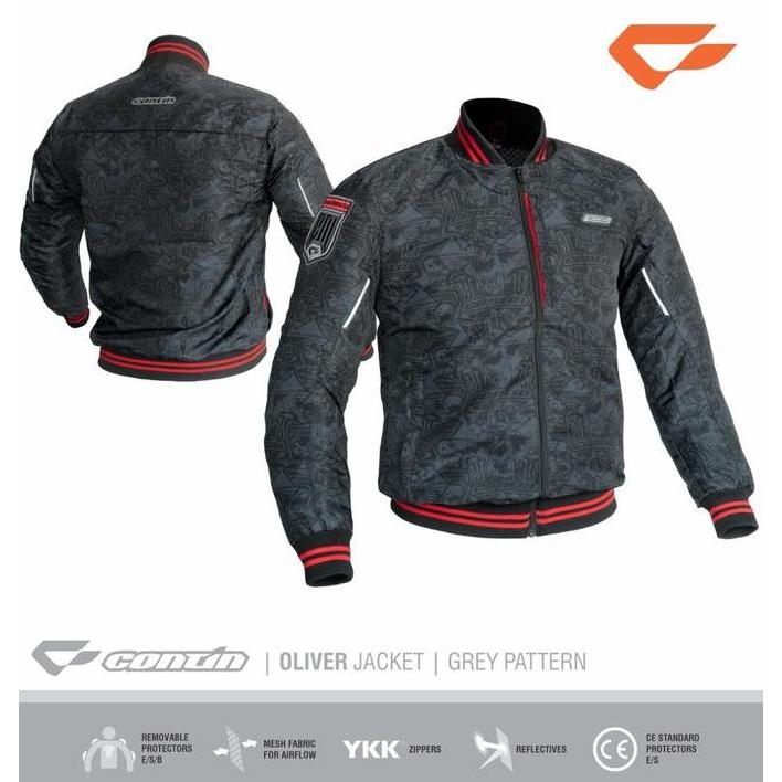 Continmoto Jaket Motor Bomber Oliver - Black