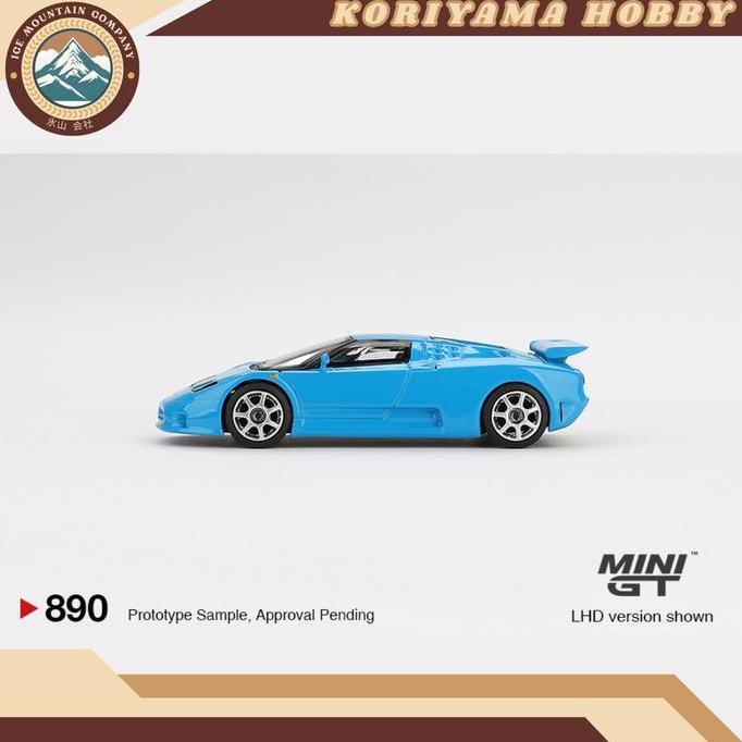 Promo Mini GT 890 1:64 Bugatti EB110 Super Sport Blu Bugatti MiniGT Diskon