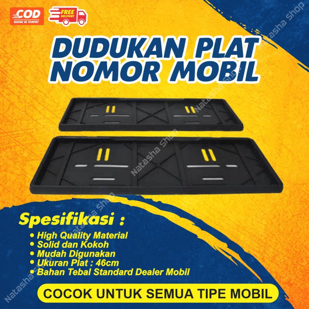 TERBARU Dudukan Plat Nomor Mobil | Tatakan Plat Nomor | Cover Plat Nomor Mobil Universal | Dudukan P