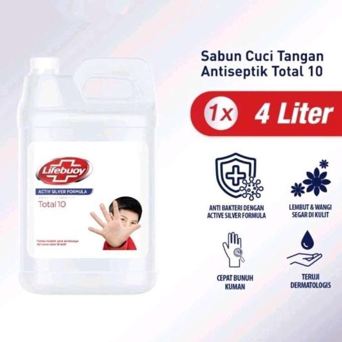 Littlehand- Lifebuoy Professional Hand Wash Sabun Cuci Tangan 4 Liter Jerigen Anti Bakteri & Multivi