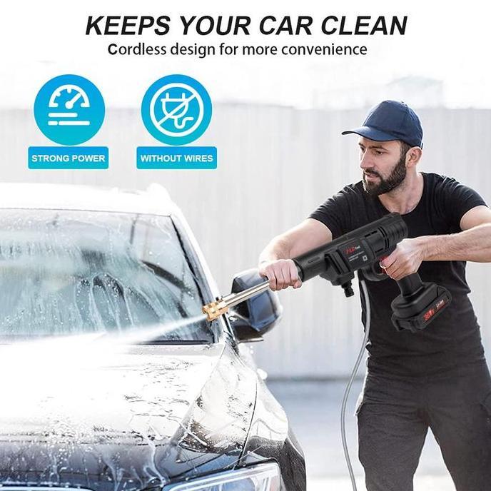 Clafour- Jld Jet Cleaner Cuci Motor J2021 Steam Cordless Jld 36V Jet Cleaner Tekanan Tinggi 2 Batera