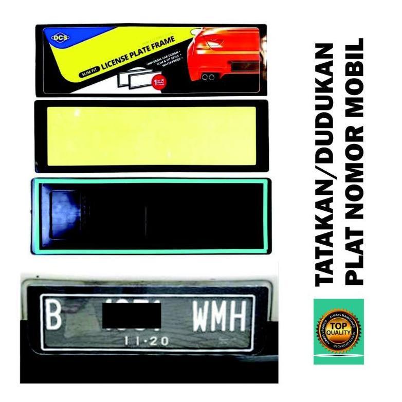 HOT PRODUCT Harga Sepasang Dudukan Plat Mobil Nomor Wadah Bracket Plat Mika Akrilik Mica Acrylic Ast