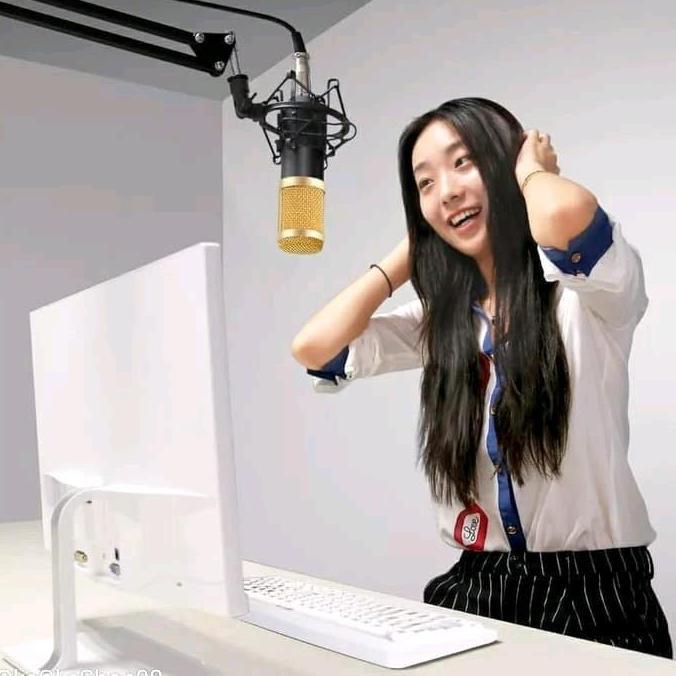 Volwe- Mikrofon Condenser Bm-800 Alat Untuk Rekaman Studio, Musik, Dan Karaoke Termurah Microphone M