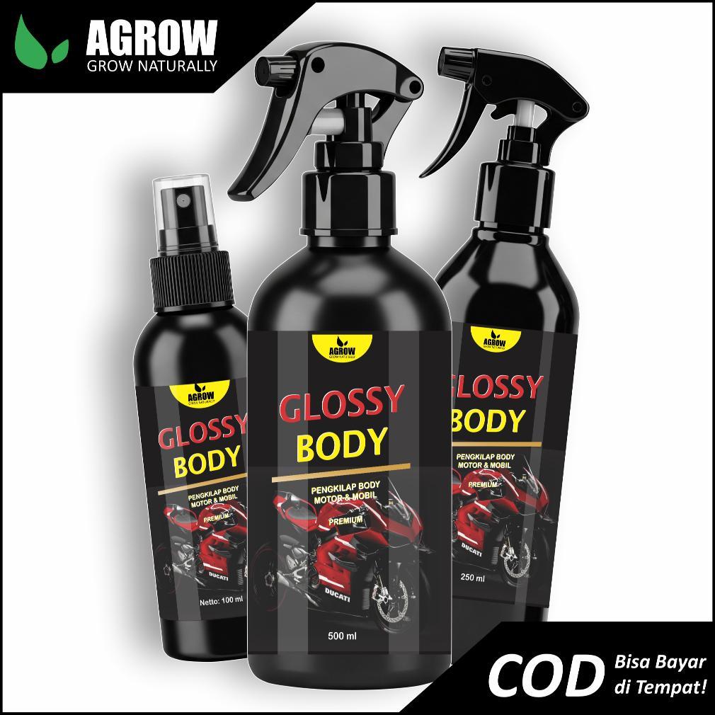 TERBARU Pengkilap Body Motor Mobil Glossy Body Polish Semi Coating Nano Ceramic Wax Spray Sealant Gu