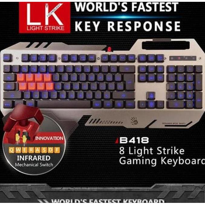 Keyboard Gaming Bloody B418 8 Light Strike