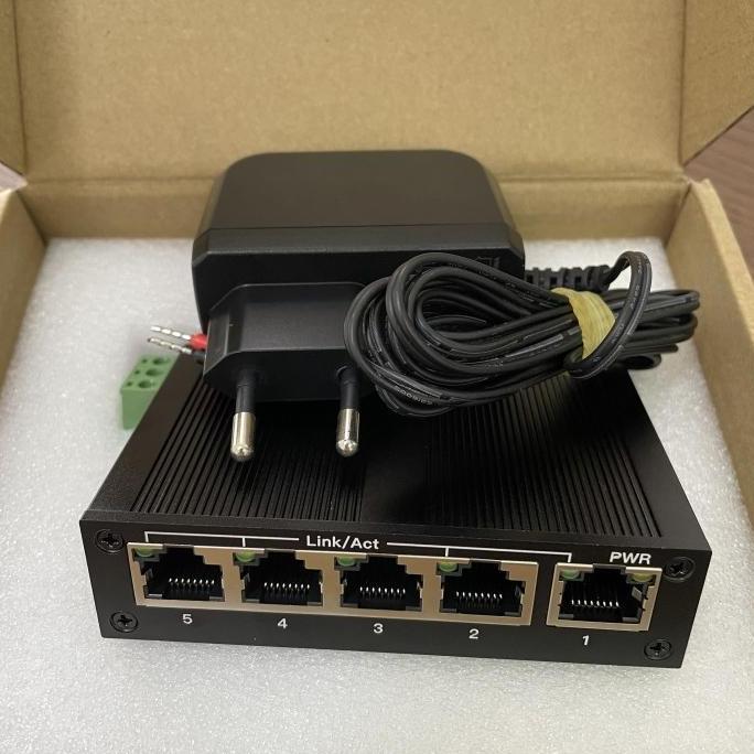 NEW Diewu 5port Industrial Ethernet Switch with PSU
