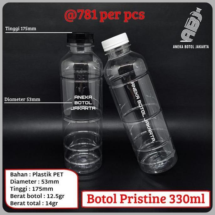 Botol pristine 330 ml / Botol plastik 330 ml