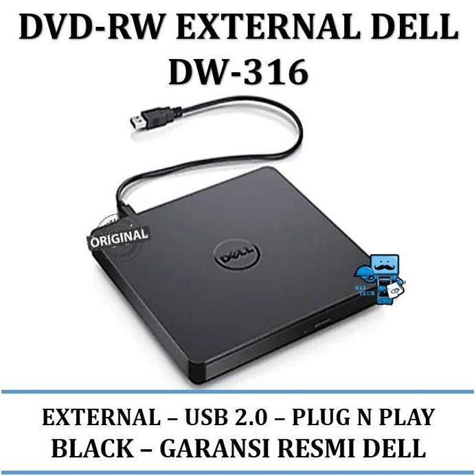 Dell External USB Slim DVD-RW DW316 / DW-316 - Original Product