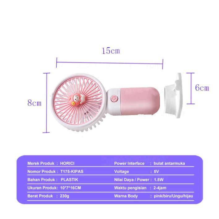 Discount Kipas Mini Sanrio USB Kipas Genggam Karakter Sanrio Kipas Angin Portable Mini USB Kipas Ana
