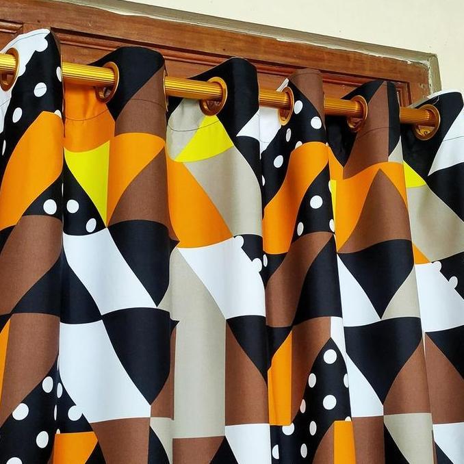 Dimari- Gorden Pintu Murah Hordeng Jendela Panjang Untuk Ruang Tamu Atau Kamar Tidur Model Smokring 