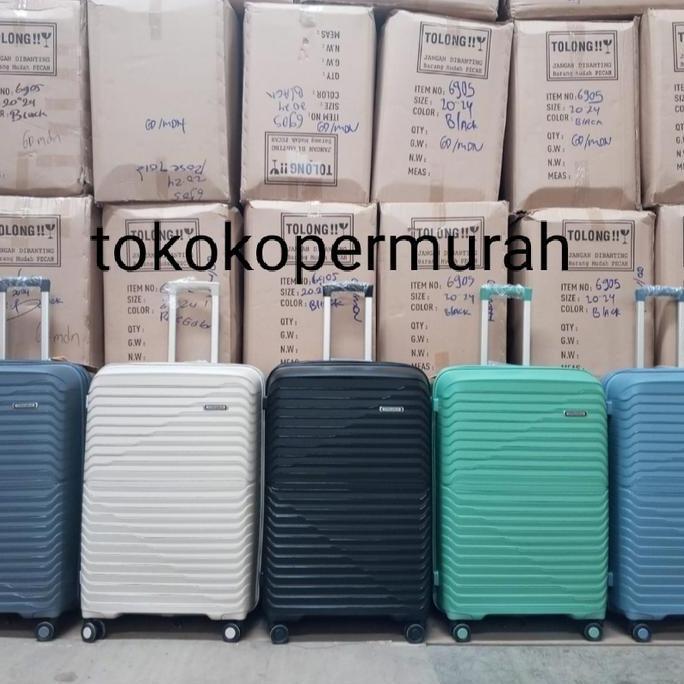 BEBAS ONGKIR - KOPER PRESIDENT FIBER ZIFFER SIZE CABIN 20 INCH 1920