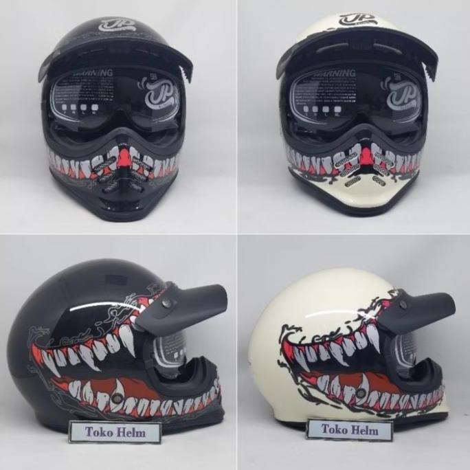 NEW Helm cakil JPX JP retro sinature SG06 venom