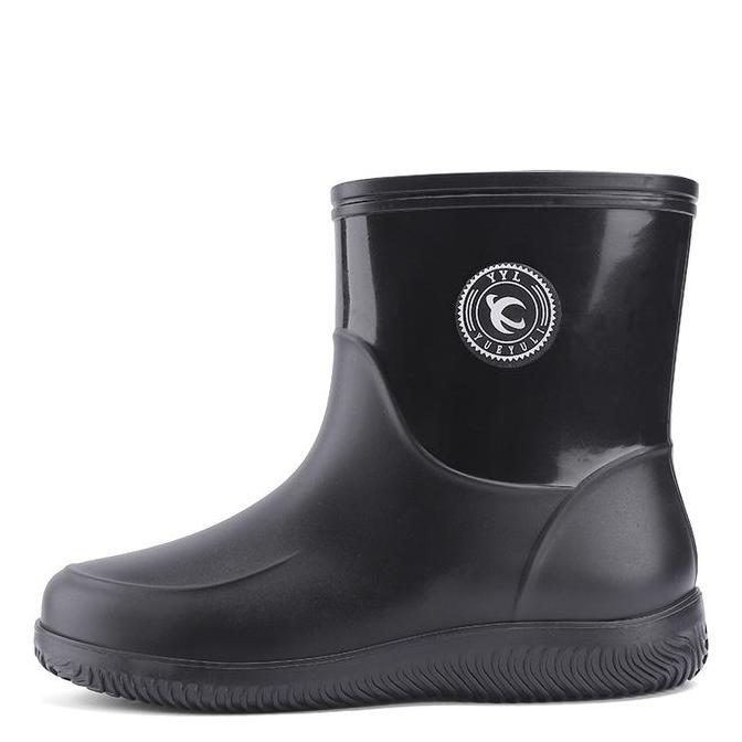 Scbk- Prelesty Premium Sepatu Sawah Pria Boot Karet Full Hitam Kerja Proyek Anti Air Banjir Hujan Pv