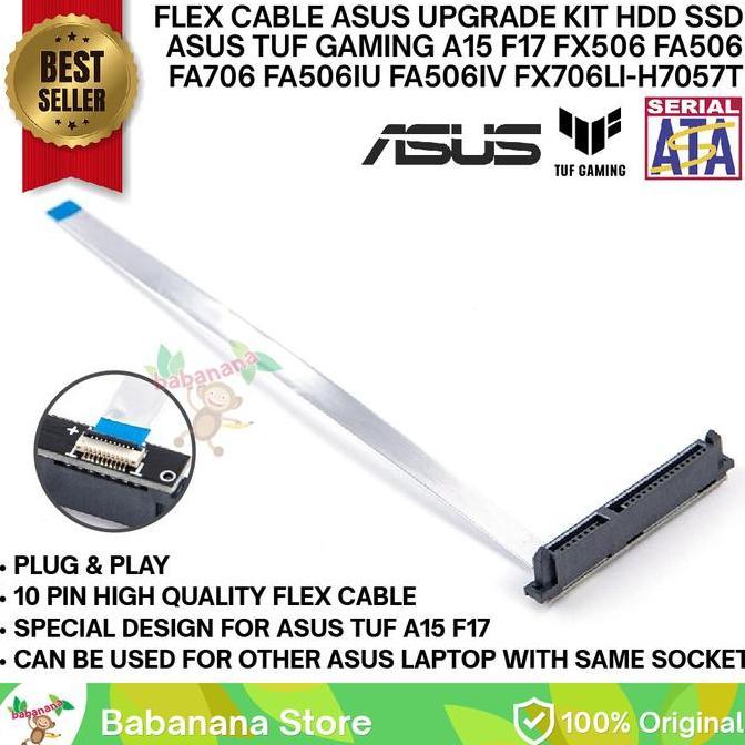 Inpoinpo- Kabel Fleksibel Konektor Hdd Ssd Sata Asus Tuf Gaming A15 F17 Fx506