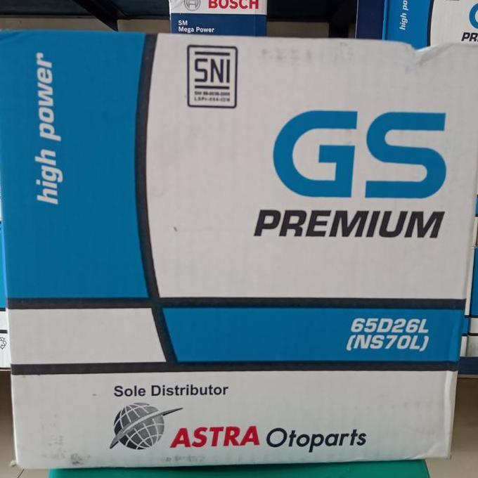 Aki mobil/ Genset/ GS Astra Premium NS70L/ GS basah NS 70L/ GS NS 70 L