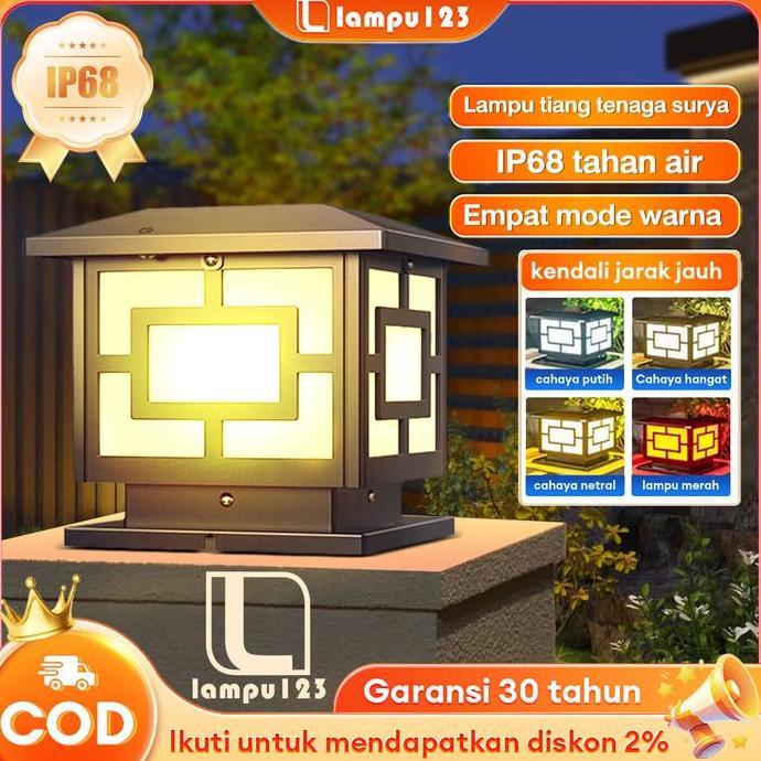 Bisadisini- [Terlaris] Lampu Pilar Tahan Air Outdoor Model Baru, Lampu Pilar Pintu Outdoor, Lampu Ot