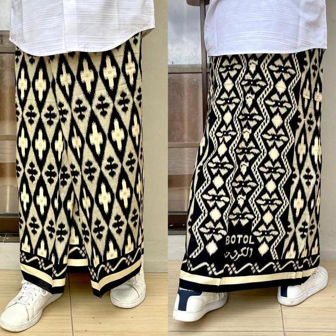 Disiniaja- Sarung Goyor Botol Print Rayon Super Humaira Dewasa Printing Muslim Batik Murah Terbaru S