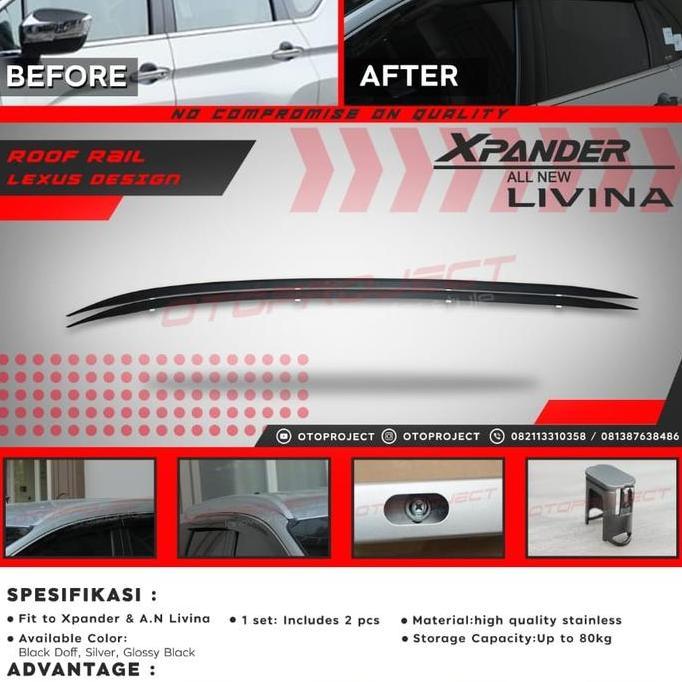ROOF RAIL / ROOFRAIL OTOPROJECT XPANDER ORIGINAL DAN TERPERCAYA