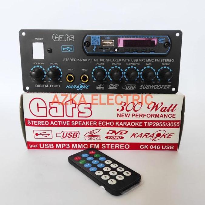 Kit Power Amplifier Speaker Aktif Stereo Plus MP3 Bluetooth