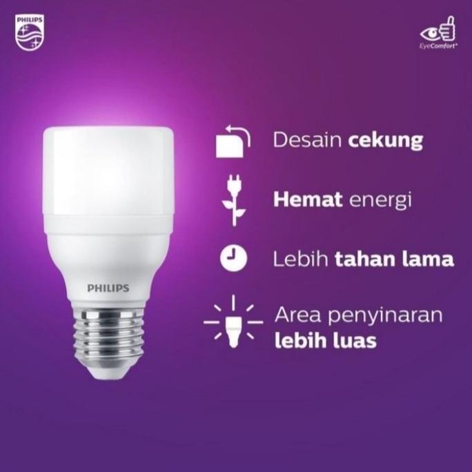 Philips Lampu LED Bright 9W Kuning E27 Bohlam LED 9 Watt WWL