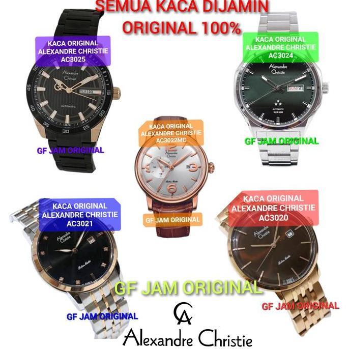 TERLARIS - KACA JAM TANGAN ALEXANDRE CHRISTIE AC3020 AC3021 AC3022 AC3024 AC3025 AC8408